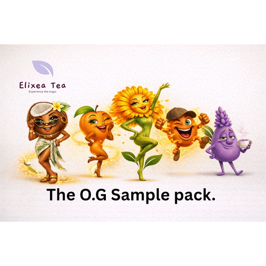The O.G Sample pack. Bootea•Elixergize•Nuts About Cocos•Lets Get Steepy•GlowJob