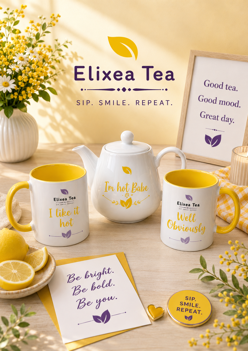 Im hot babe, Teapot & Mugs