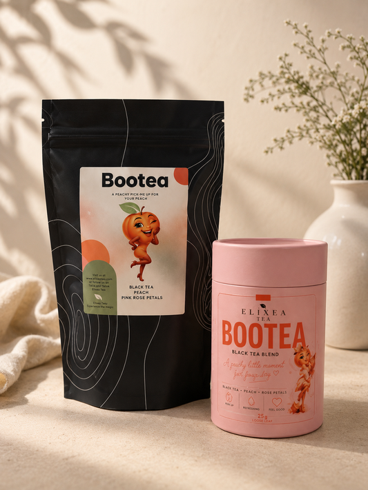 BOOTEA. Ultra Hydration Peach•Apple•Pink rose petals•Black tea