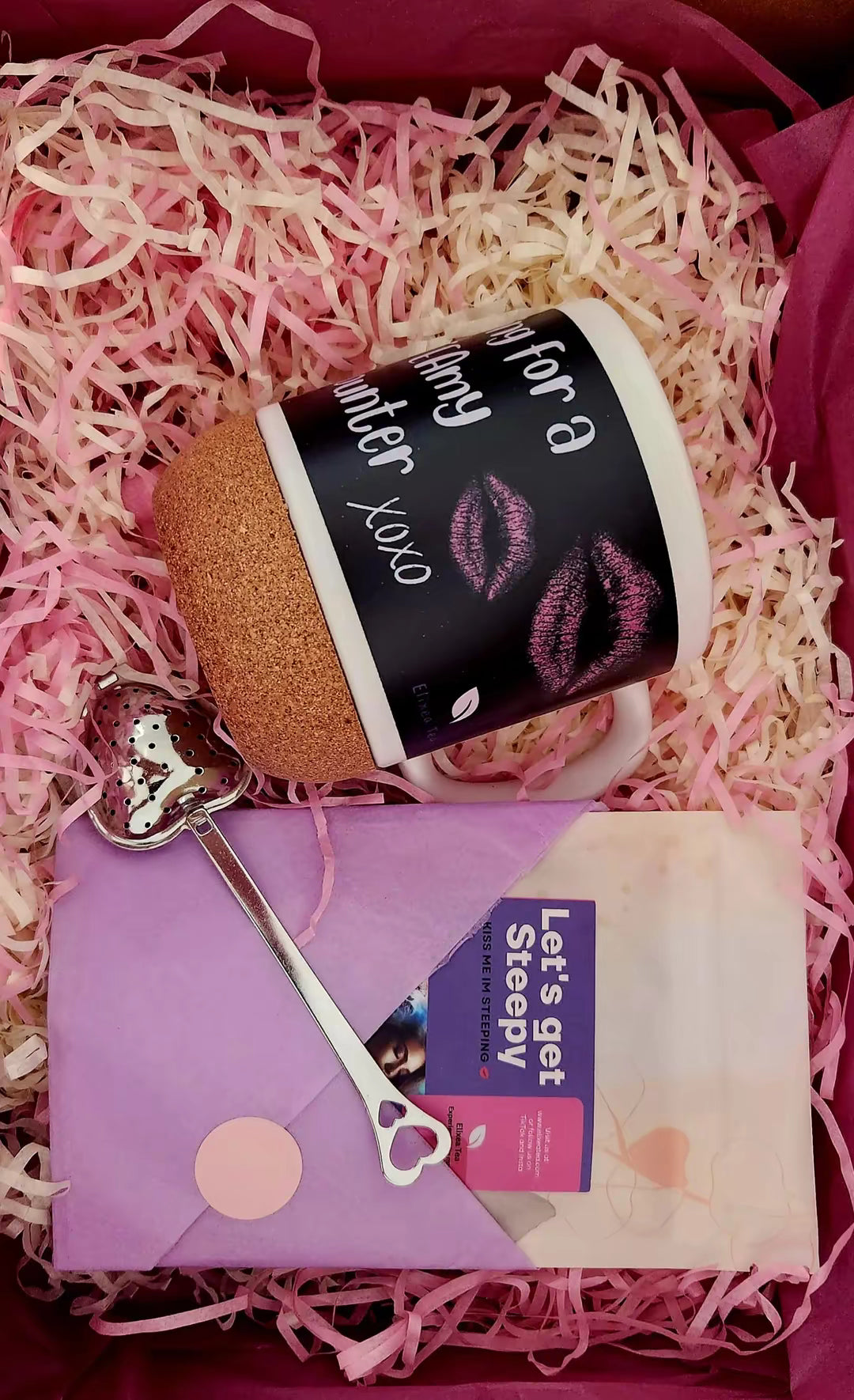 sTEAmy Tea Mug Bundle | Let's Get Steepy Tea Set with Mug & Strainer